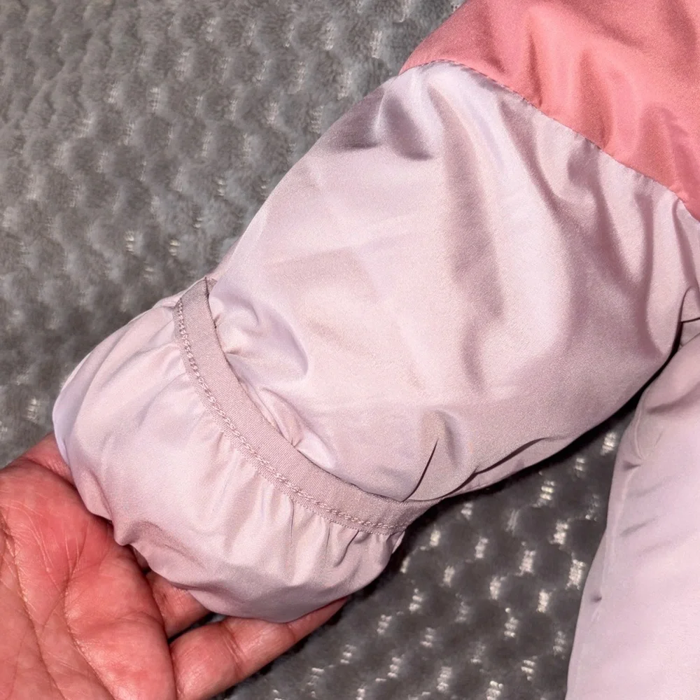 Swiss Tech Baby Girls 12M Colorblock Puffer Jacket Fleece Lined Hooded Snow Cozy